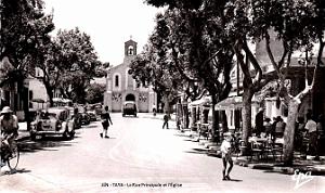 1139- Ain-Taya - La rue principale et l' Eglise